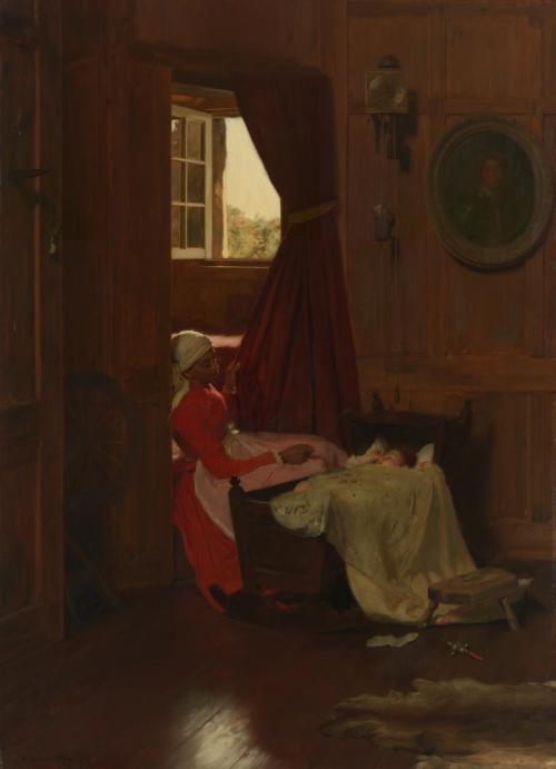 John Henry Lorimer - A lullaby - 1889 