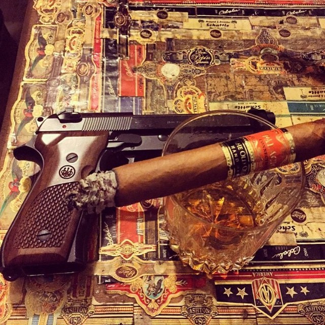 cigars-and-guns:  by @omega0513 #cigarsandguns #cigars #guns #botl #2a #cigarporn