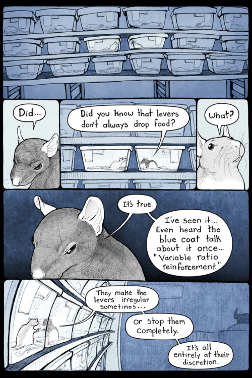 going&ndash;nowhere-fast:pengosolvent:Edit: the title for this comic is “Puzzle Rat”this one’s a few
