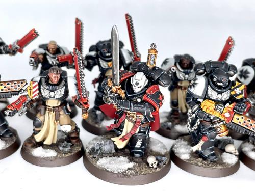 Primaris Crusaders! Batch painting these all was a bit much, but I’m happy with how they came 