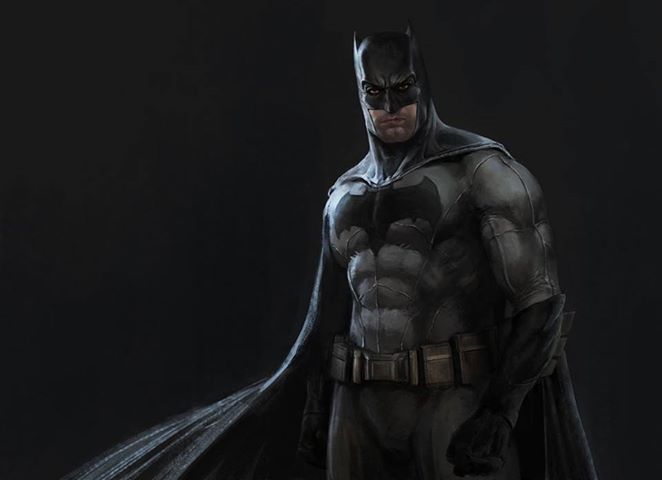 DC Comics Central — Ben Affleck/Batman fan art by Xingyue Wang....