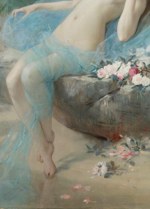  ⚜VoyageVisuel⚜ | ‘Un Fleur’, Art Detail by Vlaho Bukovacm 1887