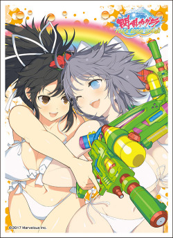 ensky-card-supply:  閃乱カグラ PEACH BEACH SPLASH　キャラクタースリーブEN-542　閃乱カグラ PEACH BEACH SPLASH（A）1パック65枚入り　サイズ67×92mm希望小売価格790円＋消費税　JAN 4970381 4060802018年3月9日発売©2017