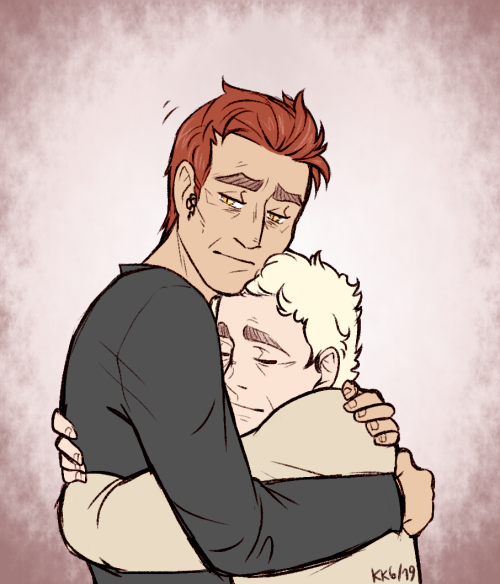 tervaneula: Crowley made a sound that could be interpreted as a chuckle. He reached up to halfhearte