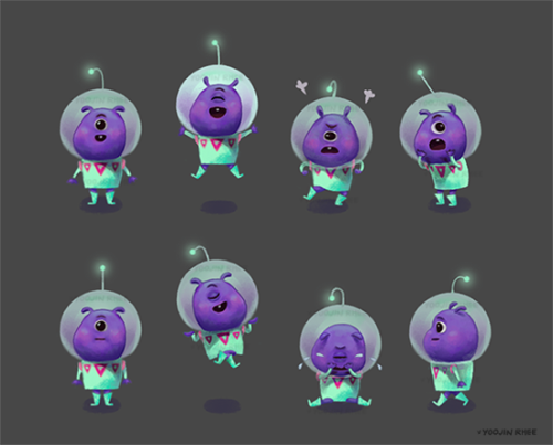 A character, Bobo the alien, I did for Fable Studio Android App. If you are interested in making you