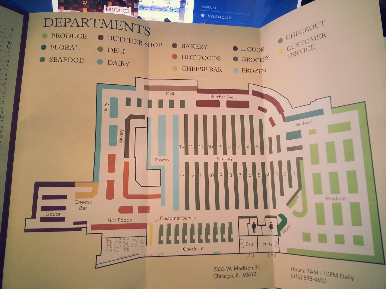 Map of Pete’s Fresh Market, on Madison & Western! Food Desert