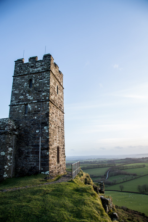 ohyeahuknationalparks:Dartmoor National Parkcolinbullfrog:Brentor Church on the top of Brent Tor in 