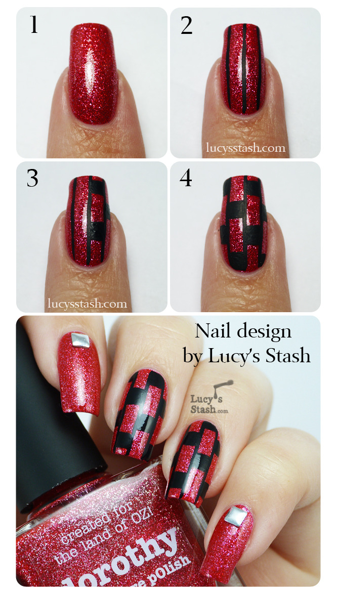 piCture pOlish Monday: Patterned nail art featuring piCture pOlish Dorothy with tutorial! http://bit.ly/12c74hc