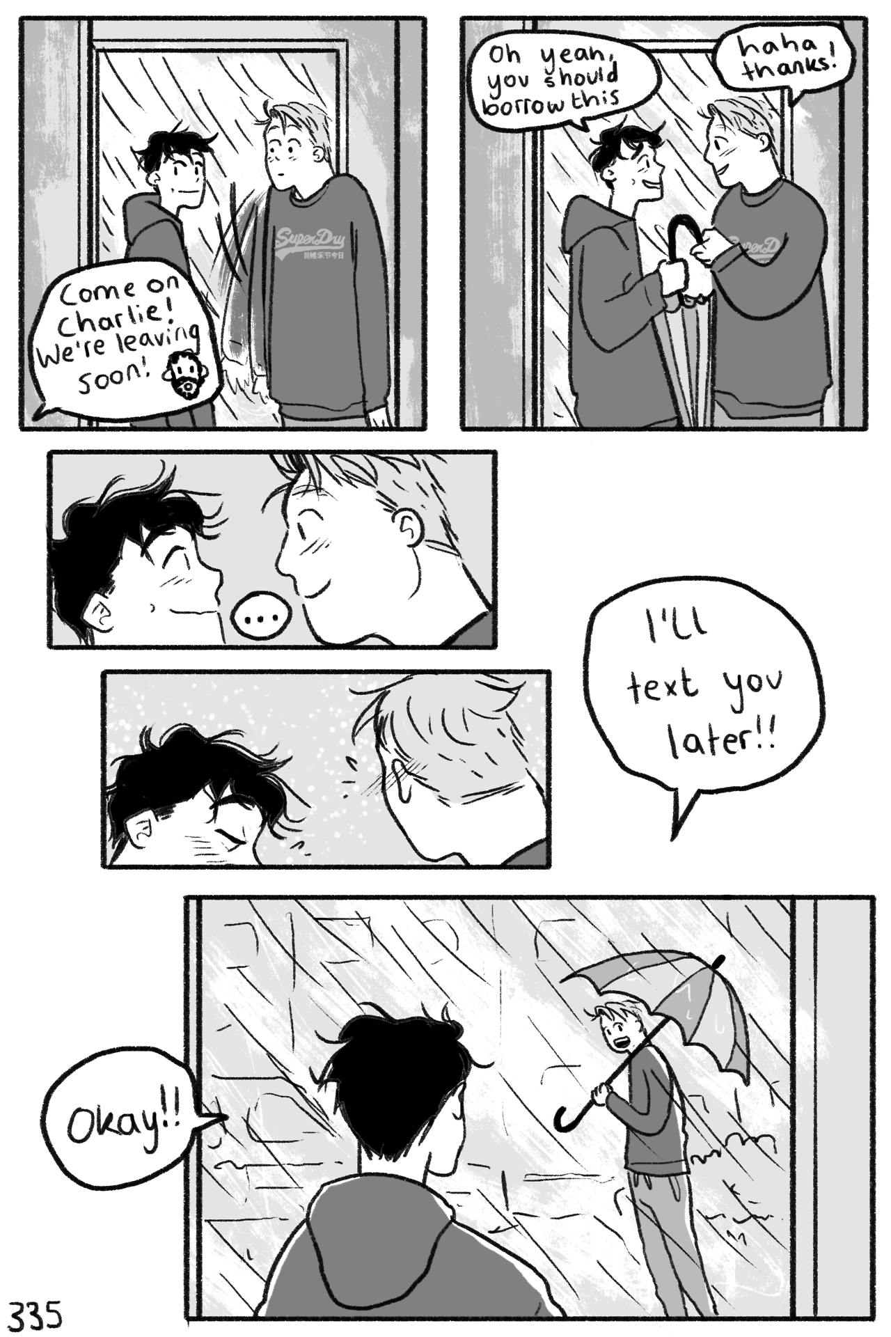 heartstoppercomic:   chapter 3 - 9 couldn’t end this scene without a kiss in the