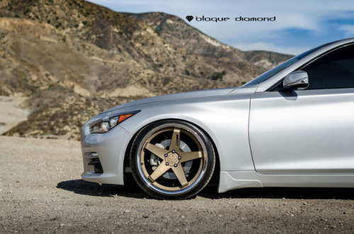  2014 Infiniti Q50 on 20" Bronze Chrome SS Lip BD21’s 