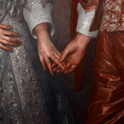 details art. the future stadholder willem ii, prince of orange, and his bride princess mary stuart, 