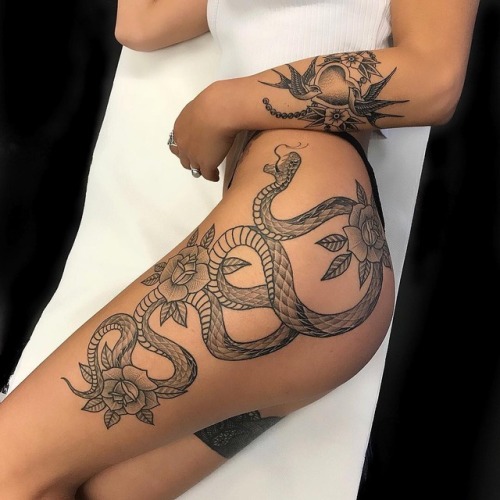 leg tattoo