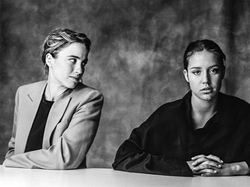florencepugh:Adèle Haenel and Adèle Exarchopoulos photographed by Virginie Khateeb. 
