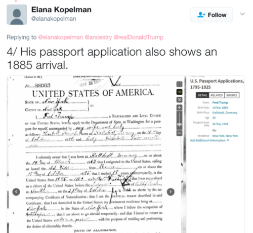 micdotcom:If the Justice Department had its way, Trump’s grandfather’s citizenship would be revoked