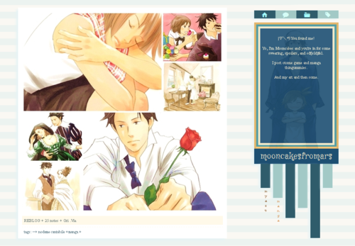 Reblog for a sketch of your blog as an otome game love interest!