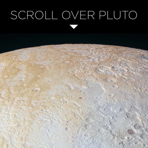 skunkbear:This is one slice of an incredible high resolution, enhanced color image of Pluto, recentl