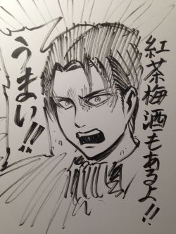 The series of original Levi sketches (So far) from Isayama Hajime’s blog.(Not including rough drafts of cover art and such)