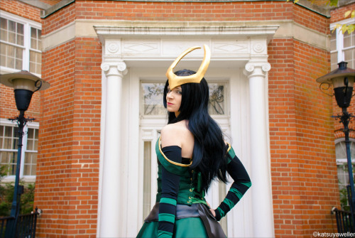 lady-ava-cosplay:  Lolita Loki from Marvel’s The Avengers. This was a very fun little costume that I made for fun at AnimeUSA last year. The black dress is lined in Avenger fabric and the tesseract purse is lined in space fabric. While I wish I have