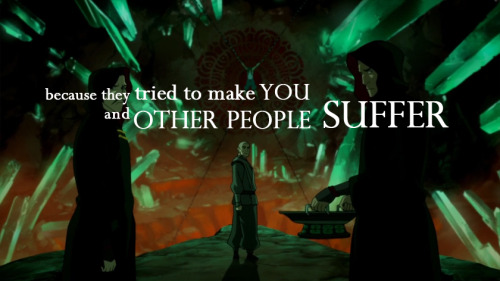 terra-7:  Toph’s speech, which applies to both Korra and Kuvira.