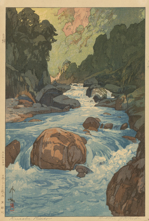 radstudies: Hiroshi Yoshida (Japanese, 1876-1950)Twelve Scenes in the Japanese Alps: Kurobe River