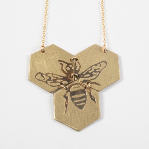 cardozzza:brighteyedsunflowers:sosuperawesome:Bee Rings, Necklaces and Earrings, by J Topolski on Et