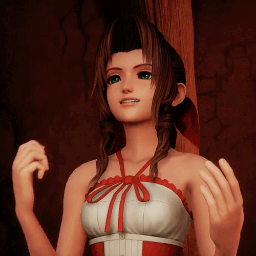 allrauneking: Aerith, Yuffie and Squall in Kingdom Hearts III Re: Mind