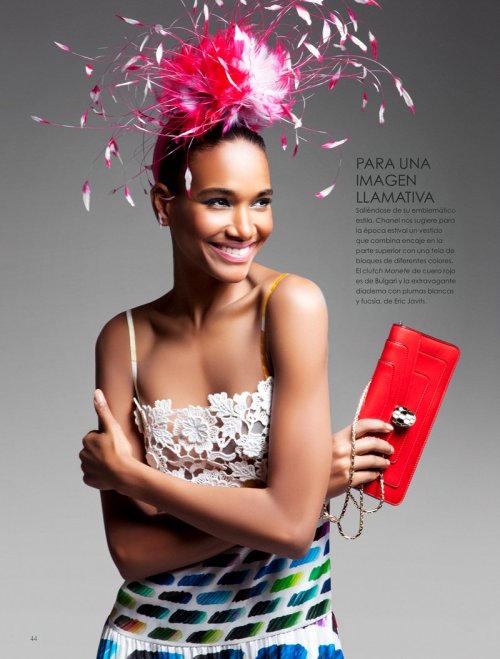 blackfashion:  Arlenis Sosa covers Vanidades Magazine April 2014 issue, photographed by Enrique Vega. Editorial titled ‘Protagoniza Tu Look,’ which means ‘Stars in Your Look’. Styled by Anna Katsanis, makeup by sandy Linter and hair by Hilda