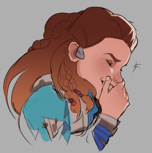 a couple favorite expressions aloy made in the frozen wilds i loved a lot and now im in tears