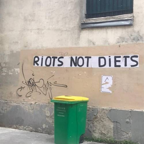 “Riots Not Diets” Seen in Paris