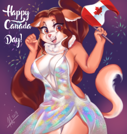 Jokijo11: Curlysartworld:  Happy Canada Day From Maria To All My Canadian Followers~