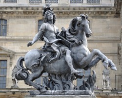 hadrian6:   Statue of Louis XIV, lead casting