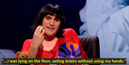 nuka-rockit: [Noel Fielding on QI XL N06 - Night, about one of his first jobs as a teen] I’m just w