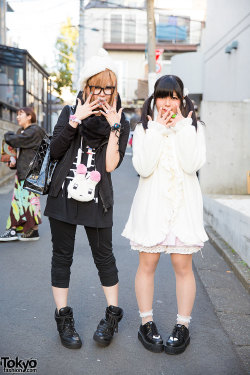 tokyo-fashion:  Ayumu and Makoto on the street