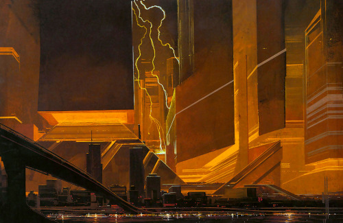 archatlas:  Blade Runner Concept Art   Syd Mead 