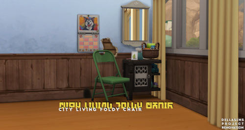 CITY LIVING: Foldy Chairrequires city living10+ random colorsopen version onlyoriginal scratchy text