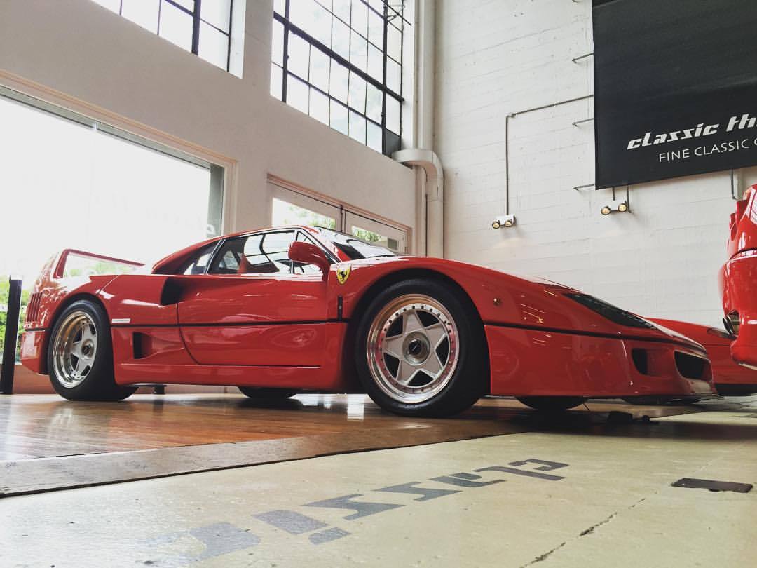 privateerclothing:  1,100 kg + 352 kW = fun.   #ferrari #ferrarif40 #f40 #classicferrari