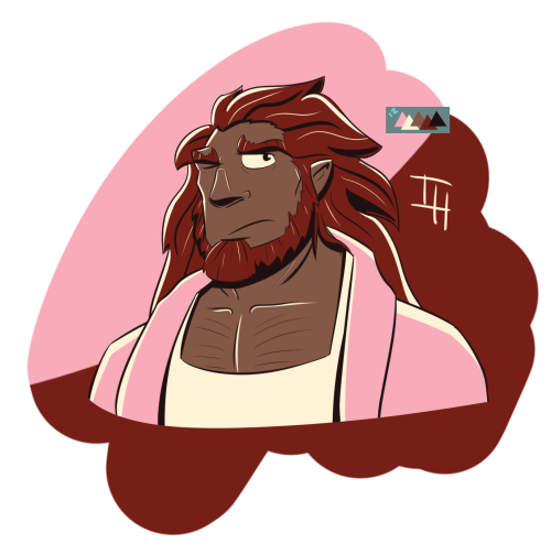 spikysideburns:  Woo! 2 people wanting the same thing! So heres groggy Ganon in a pink bathrobe lol