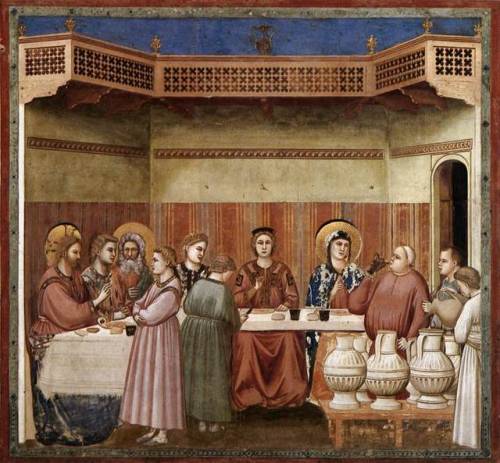 Marriage at Cana, 1304, Giotto Di BondoneSize: 185x200 cmMedium: fresco
