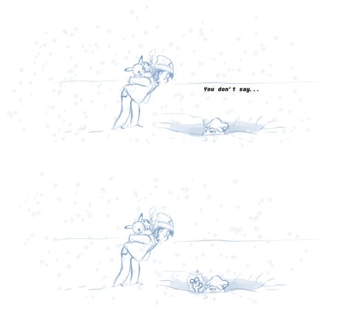 xxtc-96xx:Mewtwo’s first experience with snow, also apparently he grew a sense of humour at some poi