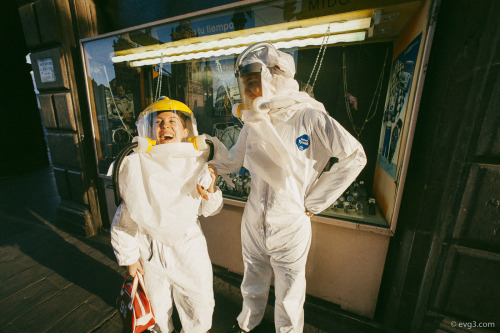 During the Swine flu, back in 2009. Mexicans always have fun, even in the most difficult moments. Ph