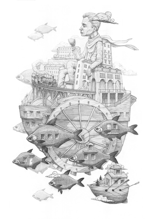 itscolossal:  Behold the work of Rustam Qbic. WOW. 