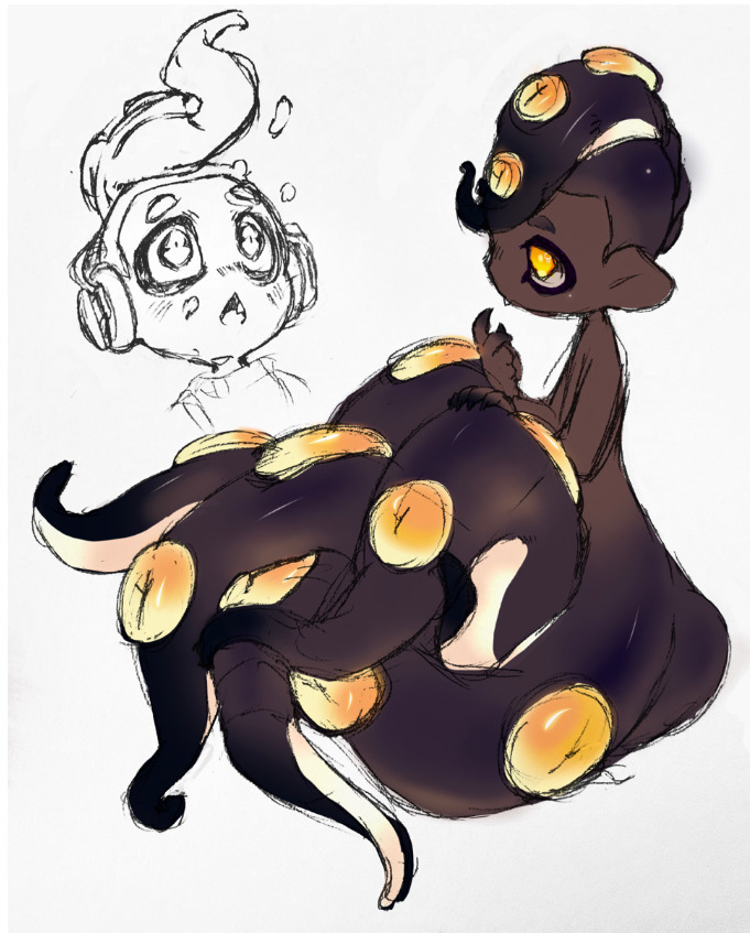 gummyink:  🔱🧜🏾‍♂️🐙 {I’m so tired … zzz}
