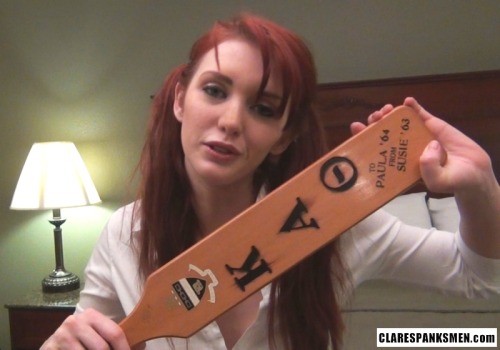 When dating a sorority girl, you have to remember the paddle is always an option.