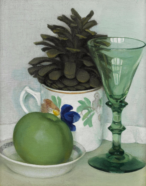 The Pine Cone   -   Gluck (Hannah Gluckstein) , n/dBritish, 1895–1978 Oil on canvas laid on board, 2