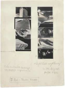 somnambulisme:  Franz Roh, Under Water (Unter Wasser), 1929, nine gelatin silver prints and pencil on paper. 