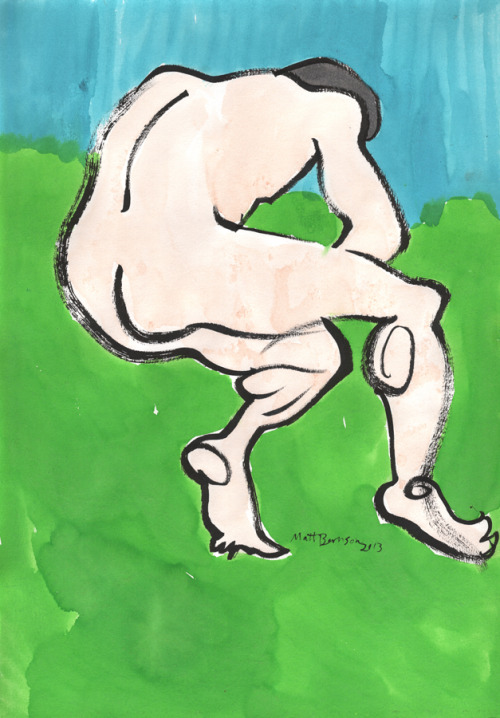  Model: Ed BarronInk and watercolor on paper, A3 size (11.69" × 16.54") 