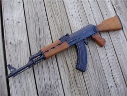 gunrunnerhell:  YugoA original Yugoslavian built M70 that was imported by American Arms. Later importation of these rifles was handled by Mitchell Arms. These rifles, like most Yugo AK variants have a thicker RPK-style receiver with a bulged trunnion.