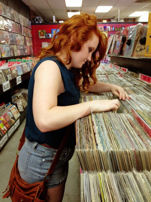 dieinmyyouth:  At the record store(: 