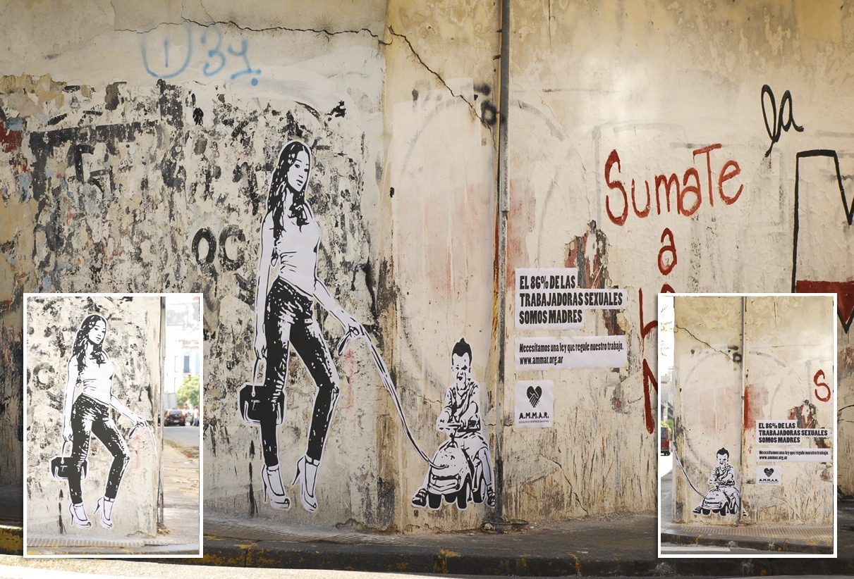 pablets:  mequeme:  Una esquina. Por un lado se ve a una prostituta haciendo la calle.