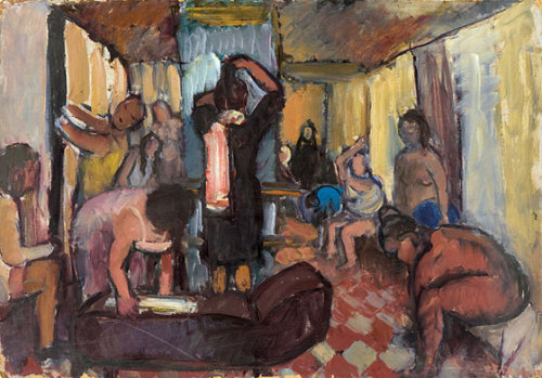 In The Bathhouse (1946), Biruta Baumane